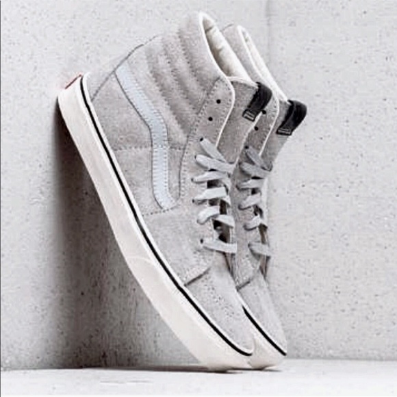 LAST! NWT Vans Old Skool SK8 Hairy Suede Grey Dawn - Picture 5 of 8